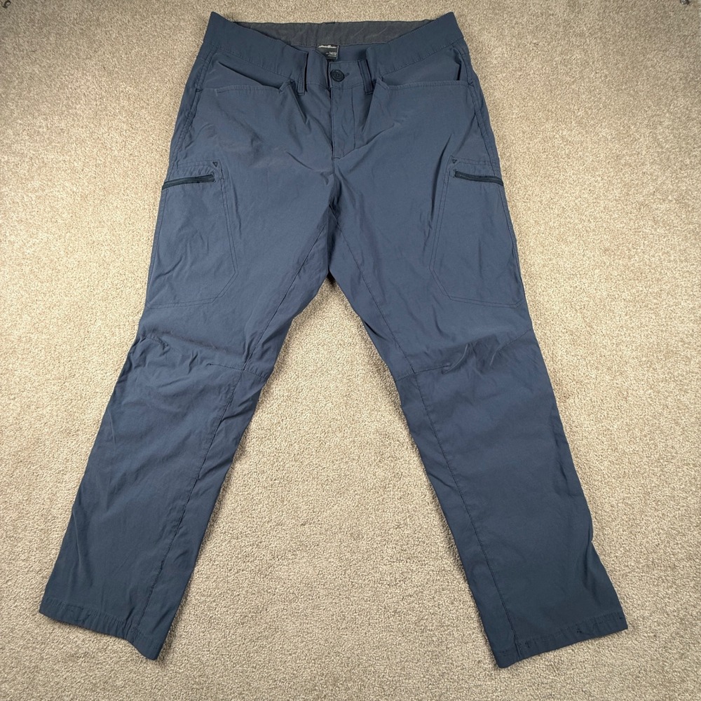 Eddie Bauer First Ascent Guide Pro Pants Mens 34x32 Blue Hiking EM31WB300